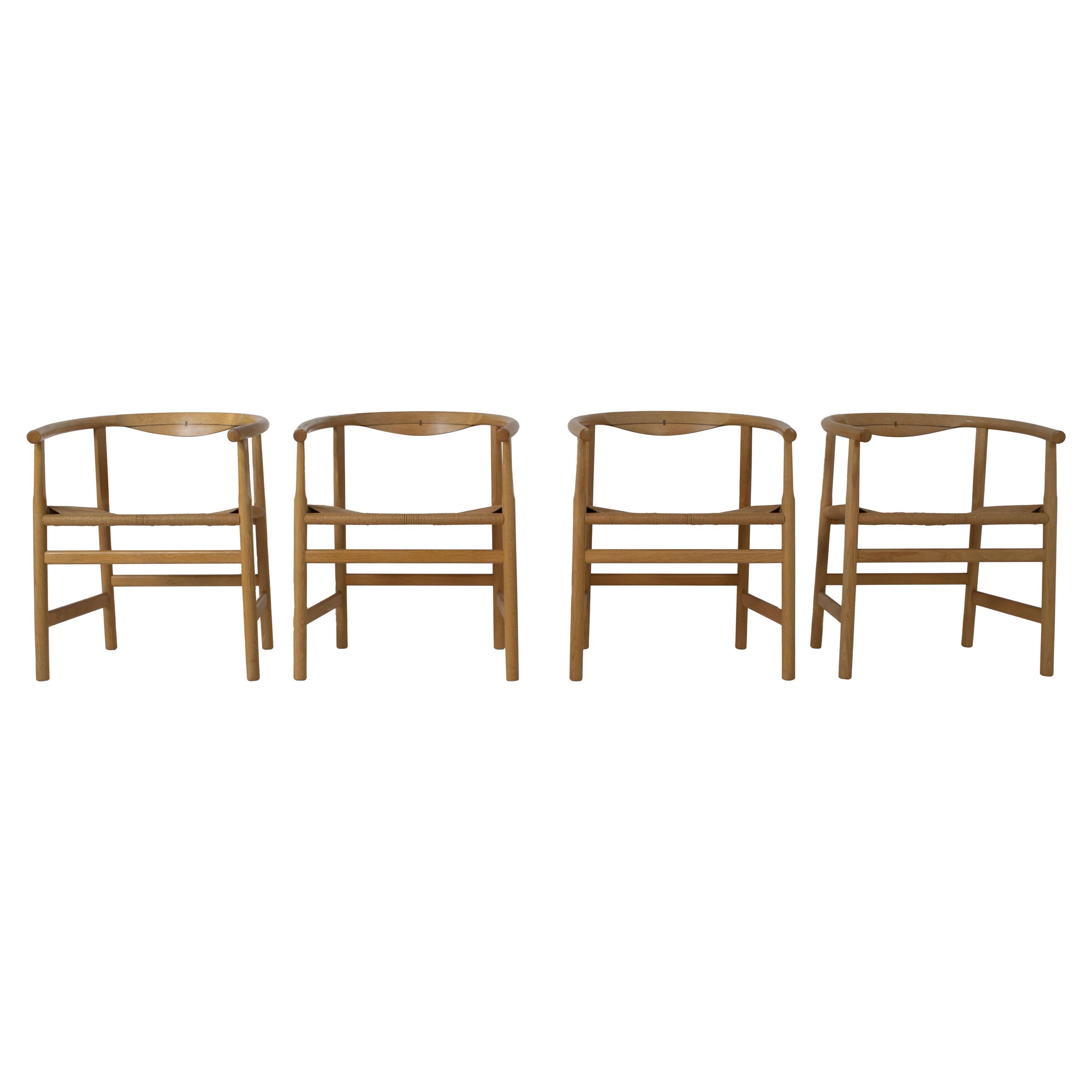 Set of Four Hans Wegner PP203 Dining Chairs for PP Møbler, Denmark, 1970s
