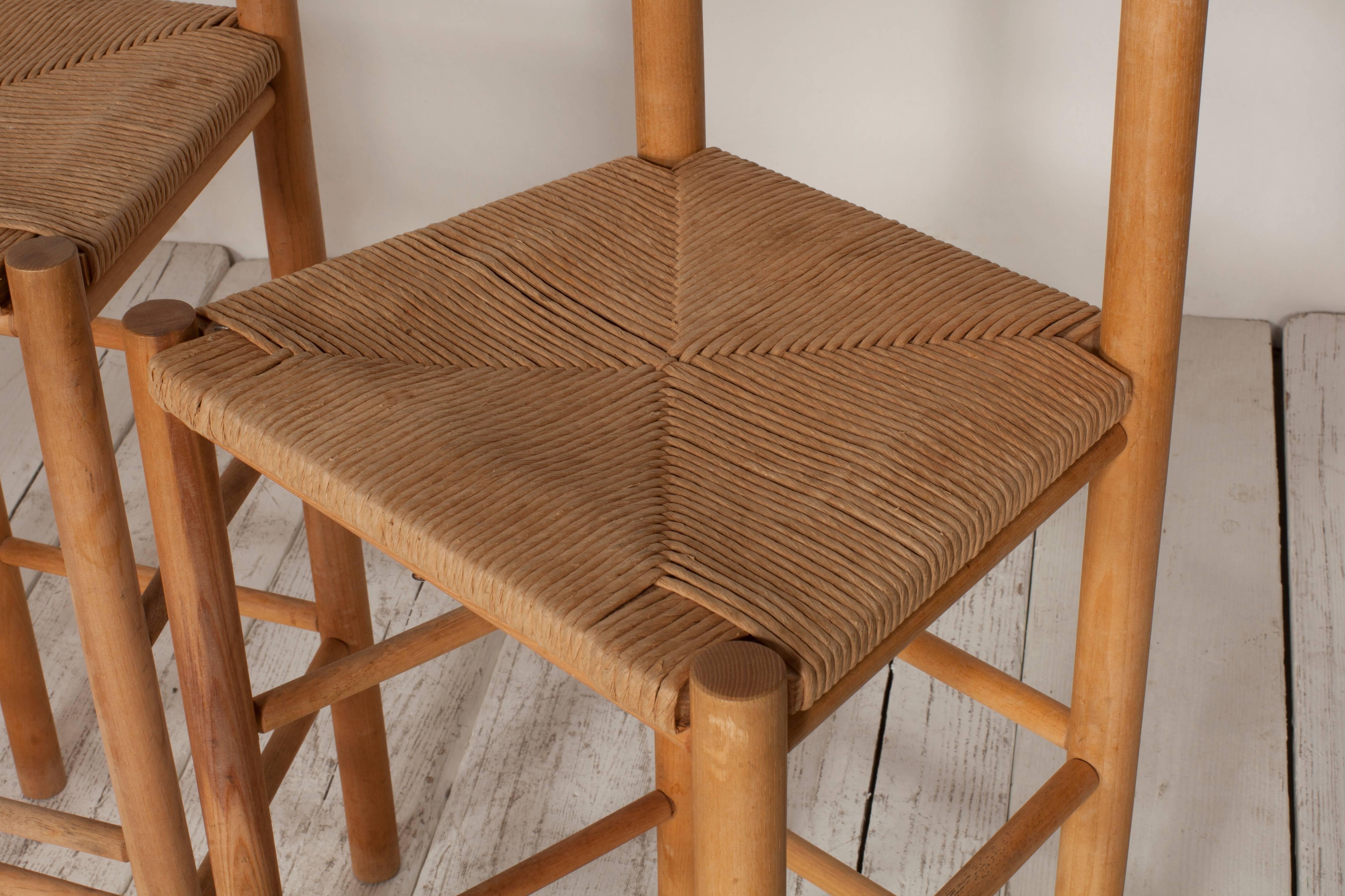 bar stools with rush seats