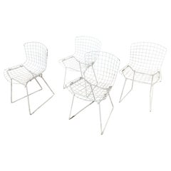 Retro Set of Four Harry Bertoia Designed Child Chairs for Knoll