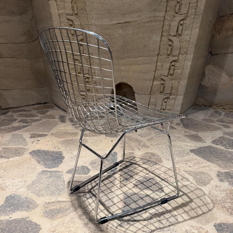 Harry Bertoia   Knoll  ノル　420 side chair Set of Four Harry Bertoia Wire Side Chair (Model 420) Mid Century