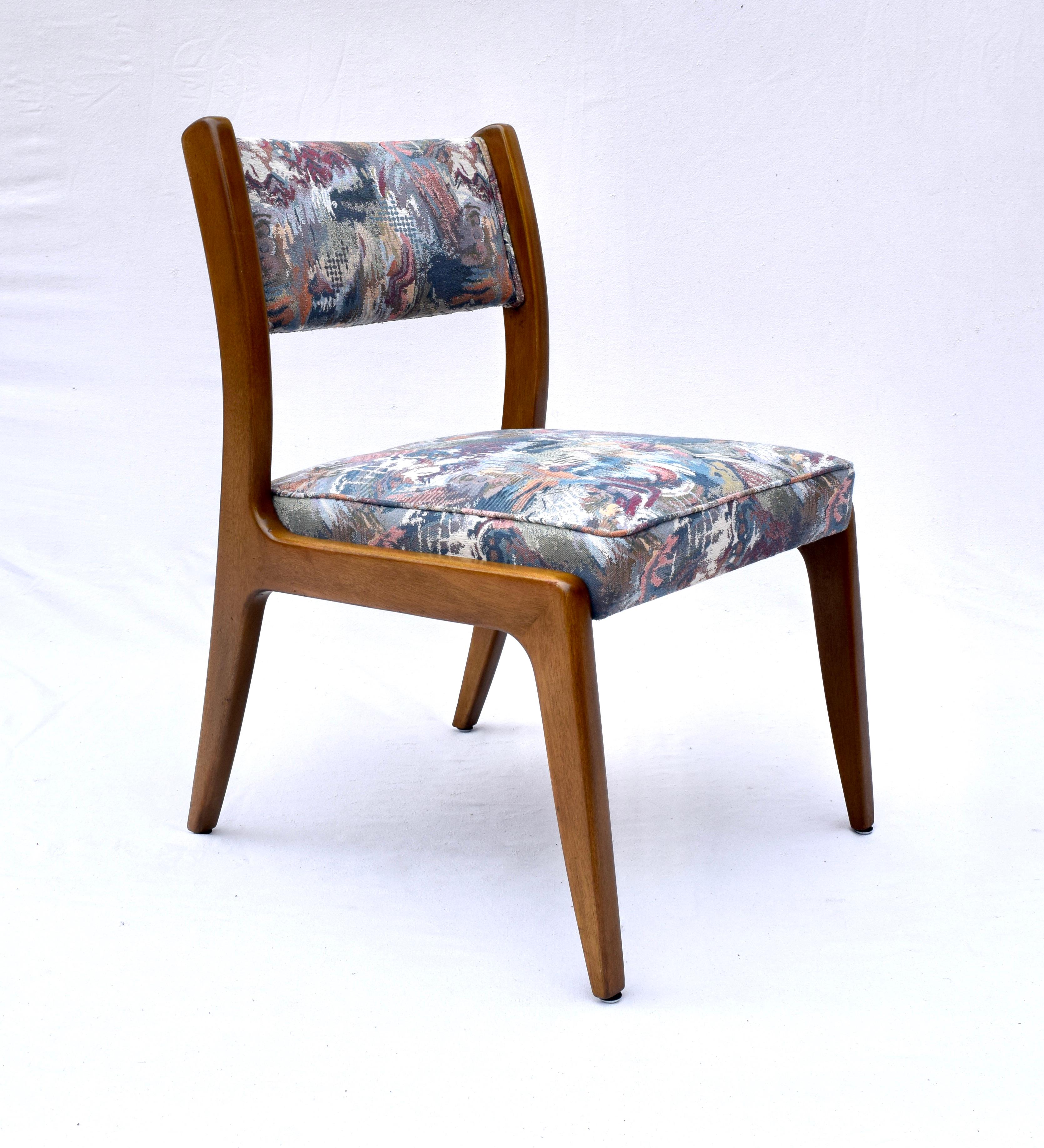Set of Four Harvey Probber Mahogany Dining Chairs, 1950s For Sale 5
