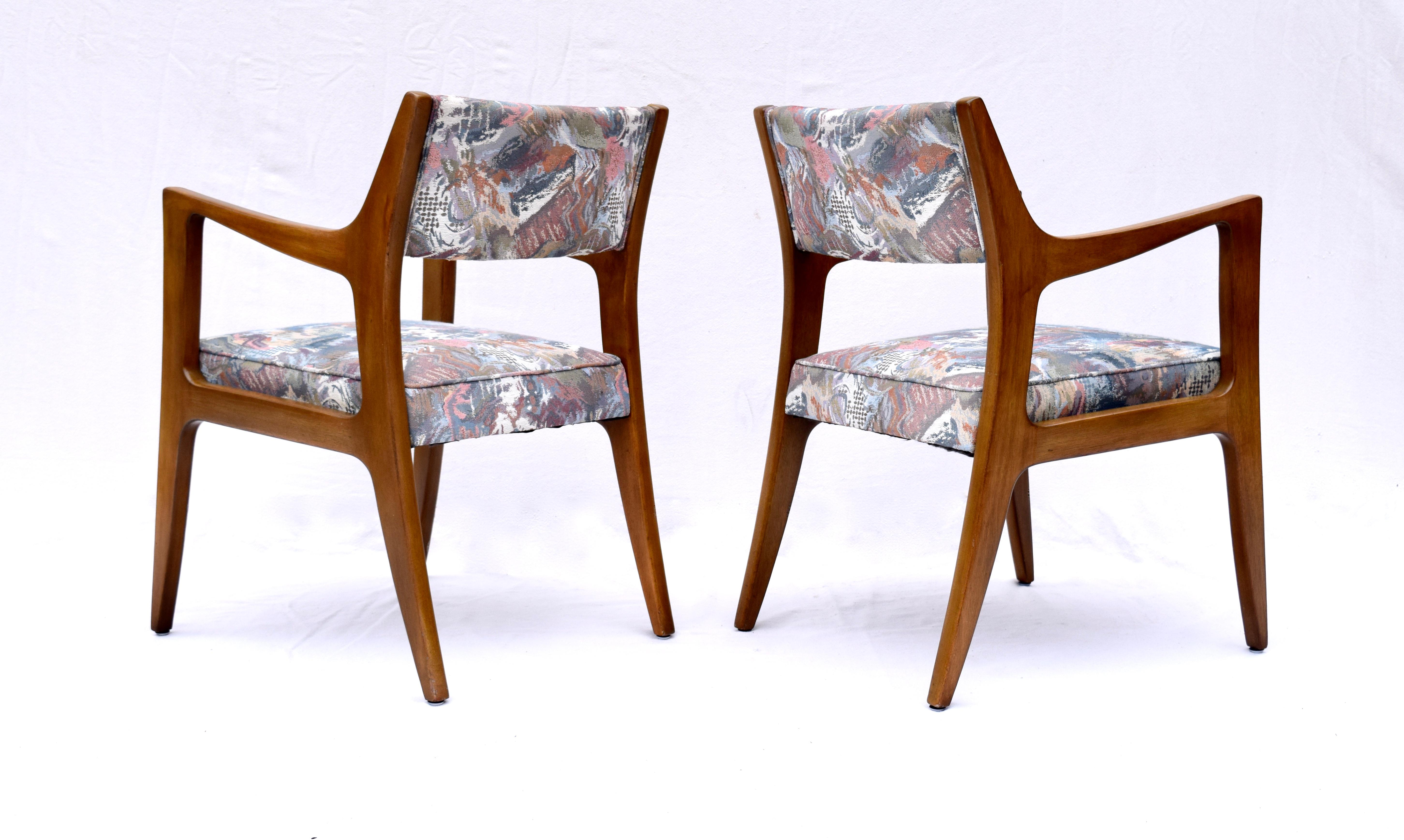 Set of Four Harvey Probber Mahogany Dining Chairs, 1950s In Good Condition For Sale In Southampton, NJ