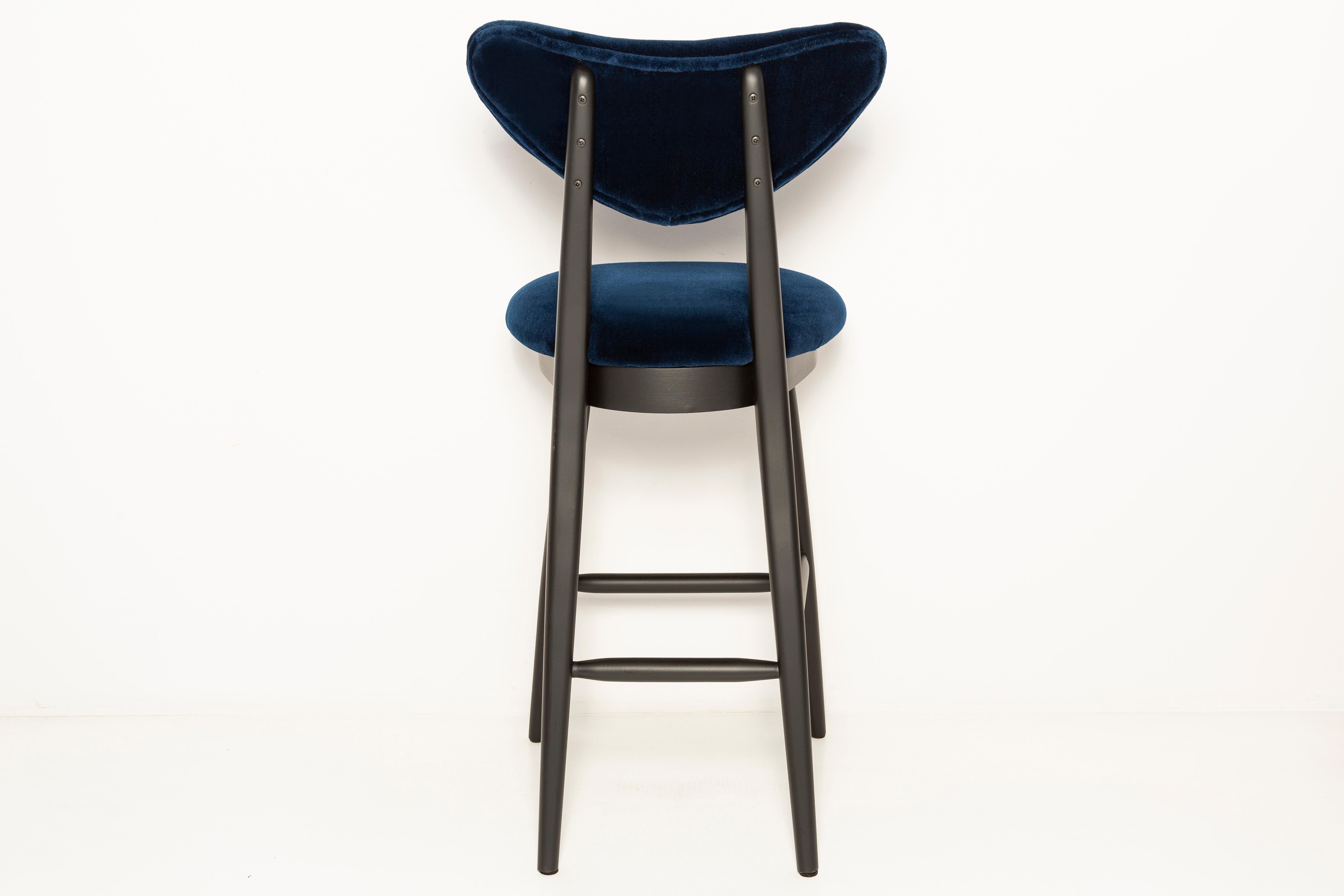 Set of Four Heart Bar Stools, Alpaca Wool, by Vintola Studio, Europe, Poland. For Sale 4