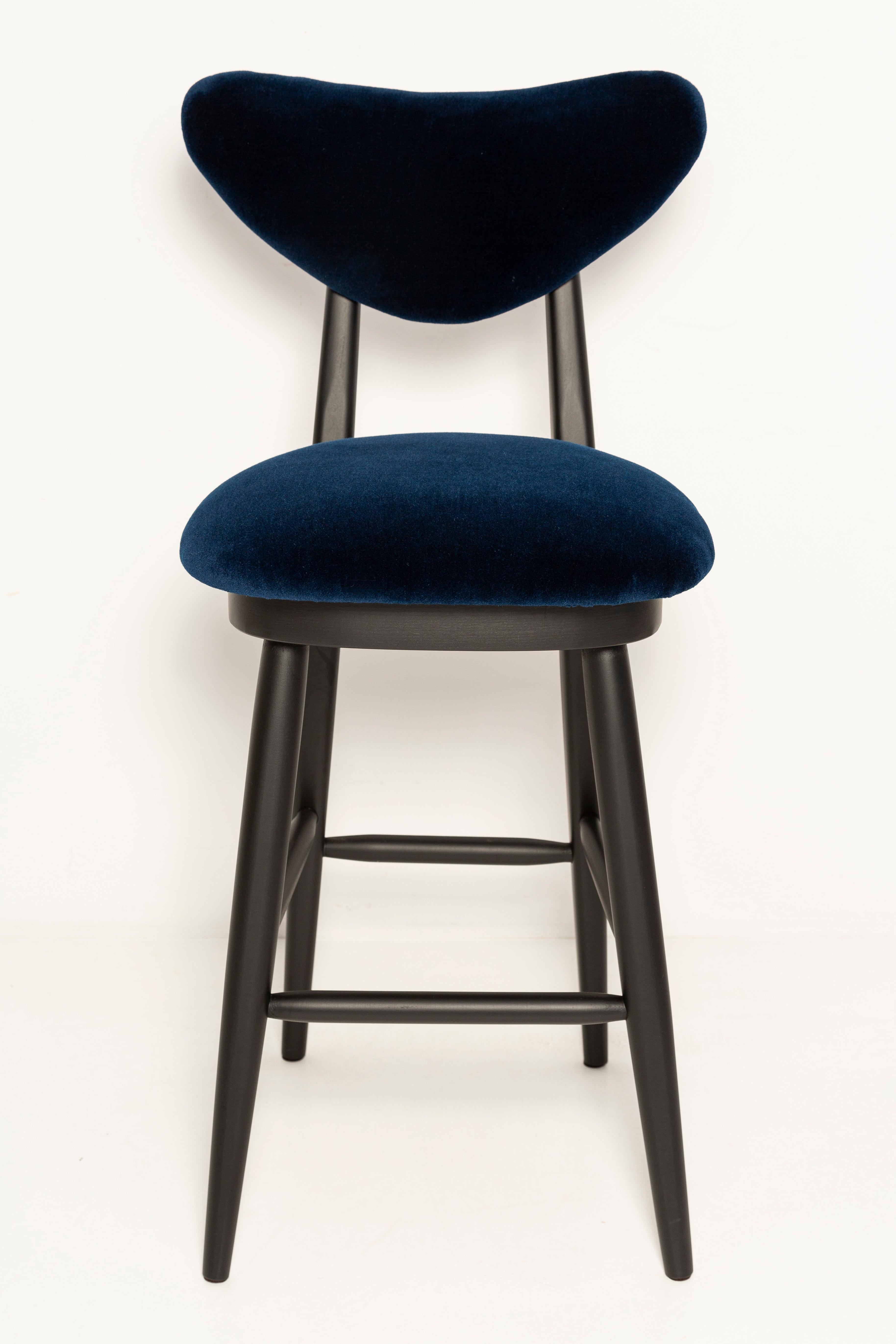 Contemporary Set of Four Heart Bar Stools, Alpaca Wool, by Vintola Studio, Europe, Poland. For Sale