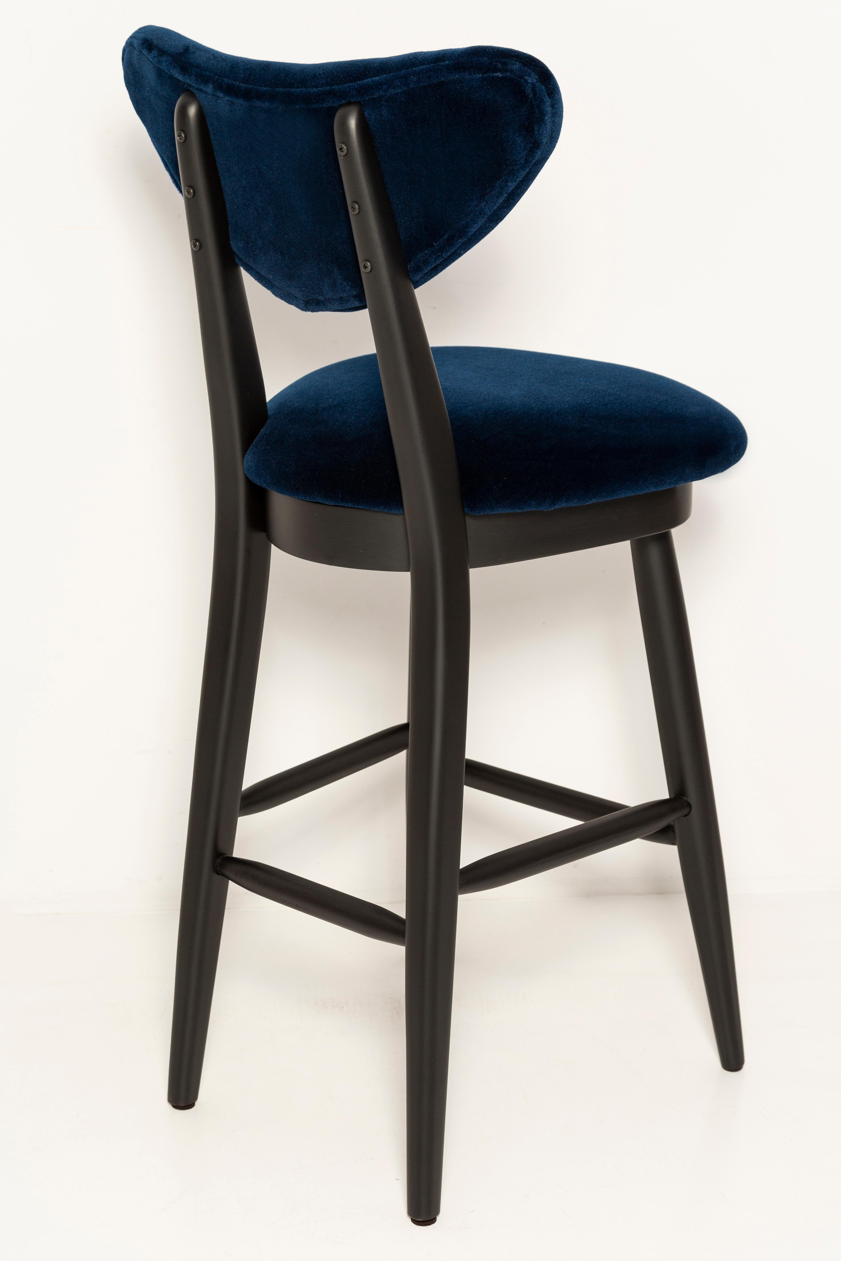 Set of Four Heart Bar Stools, Alpaca Wool, by Vintola Studio, Europe, Poland. For Sale 1