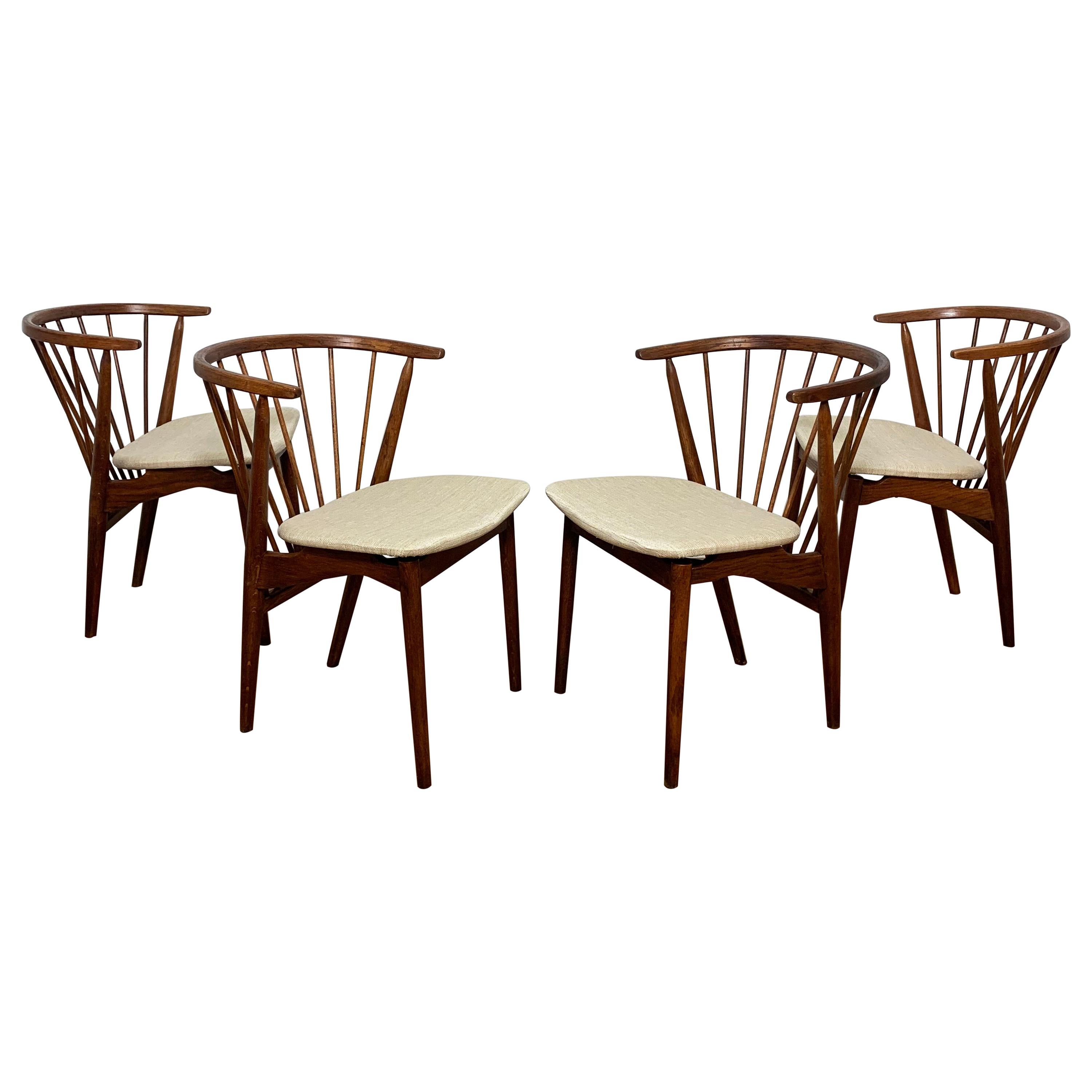 Set of Four Helge Sibast for Sibast Mobler "No. 6" Dining Chairs, Ca. 1950s