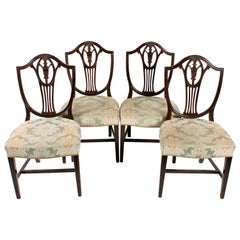 Antique Set of Four Hepplewhite Style Chairs
