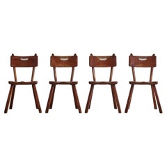 Used Set of Four Herman de Vries Dining Chairs