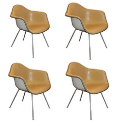 Set of Four Herman Miller Charles Eames Shell Chairs