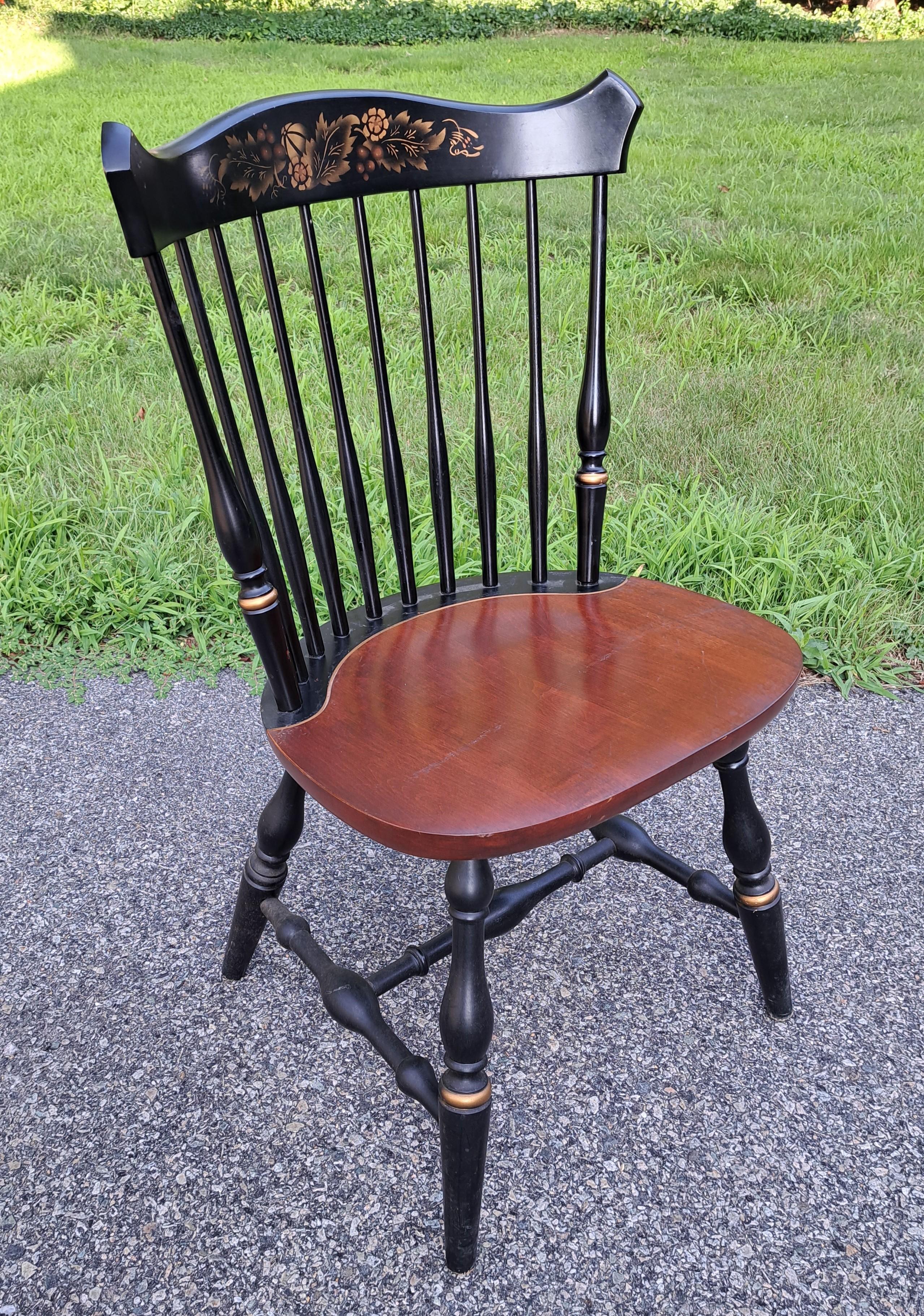 Gothic Revival Set of  Four Hitchcock Dining Chairs 