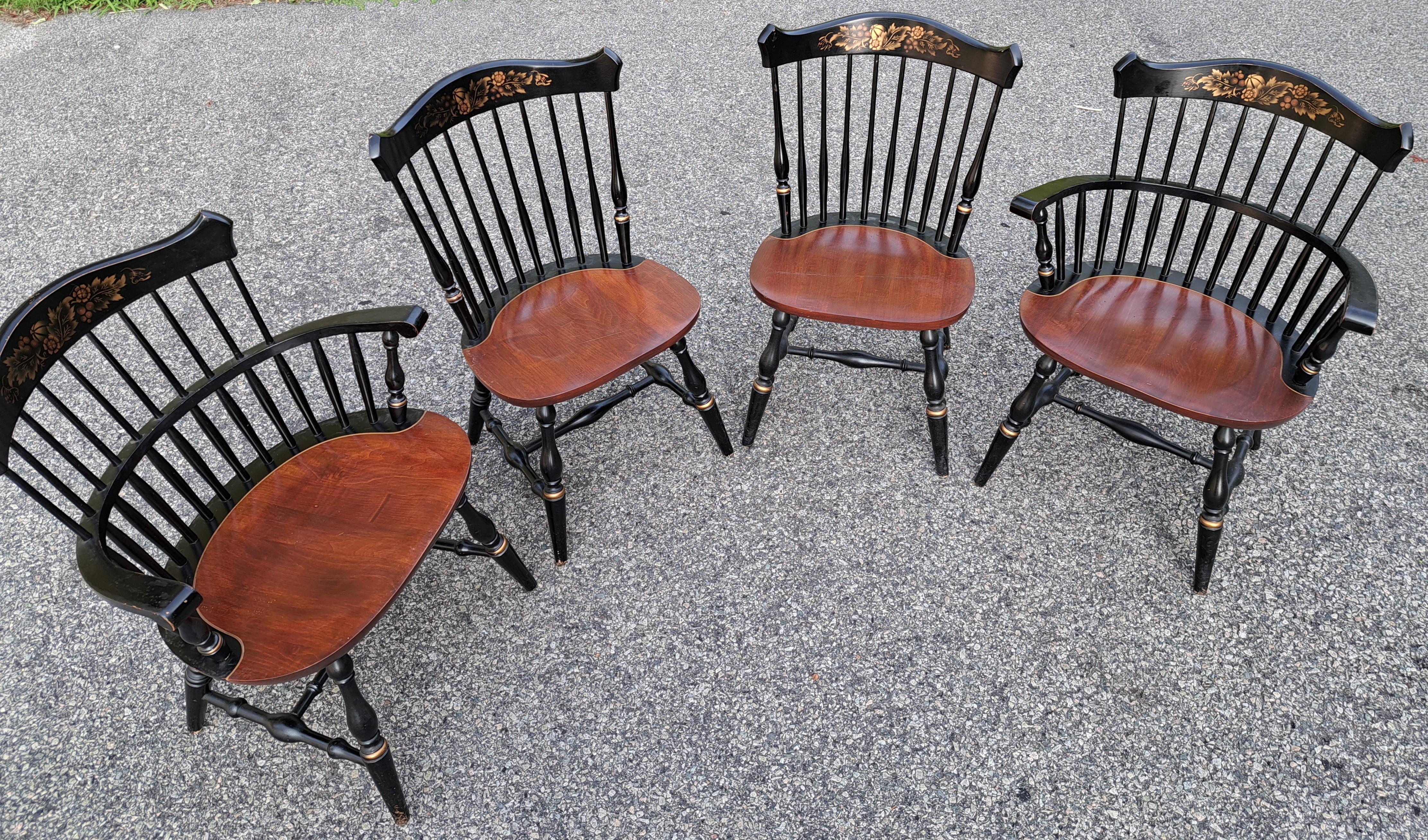 Set of  Four Hitchcock Dining Chairs  2