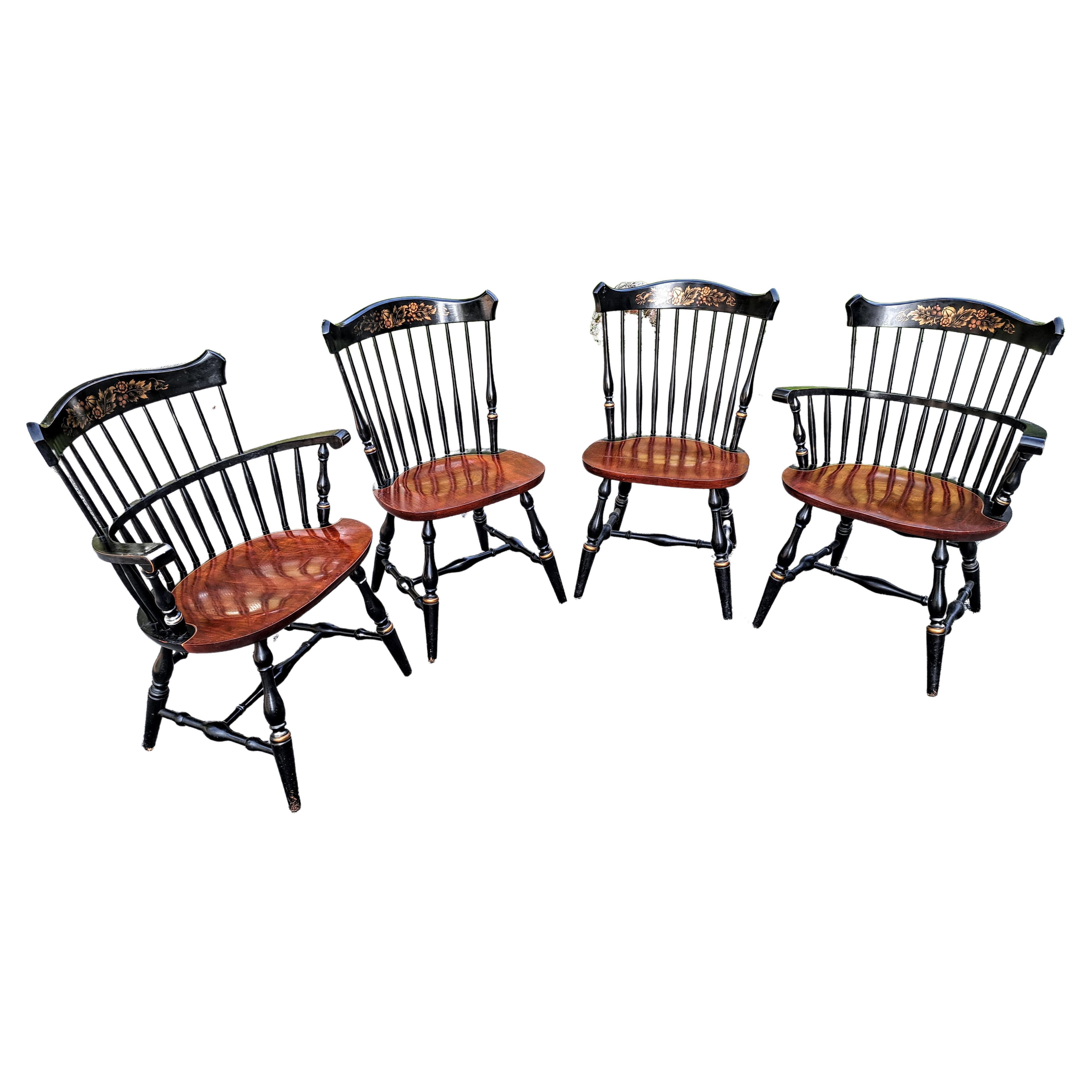 Set of  Four Hitchcock Dining Chairs 
