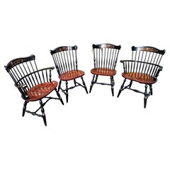 Set of  Four Hitchcock Dining Chairs 