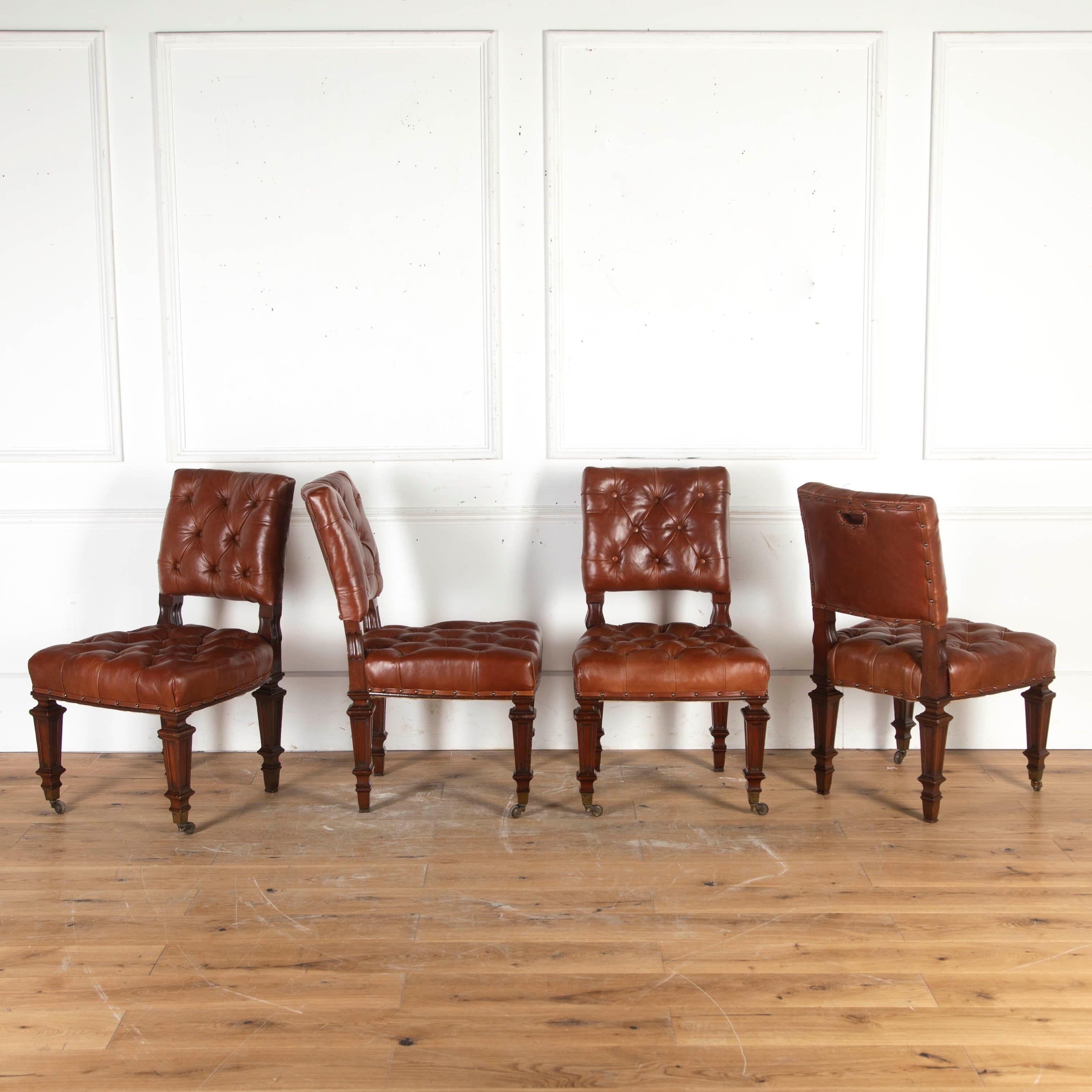 Country Set of Four Holland & Sons Dining Chairs