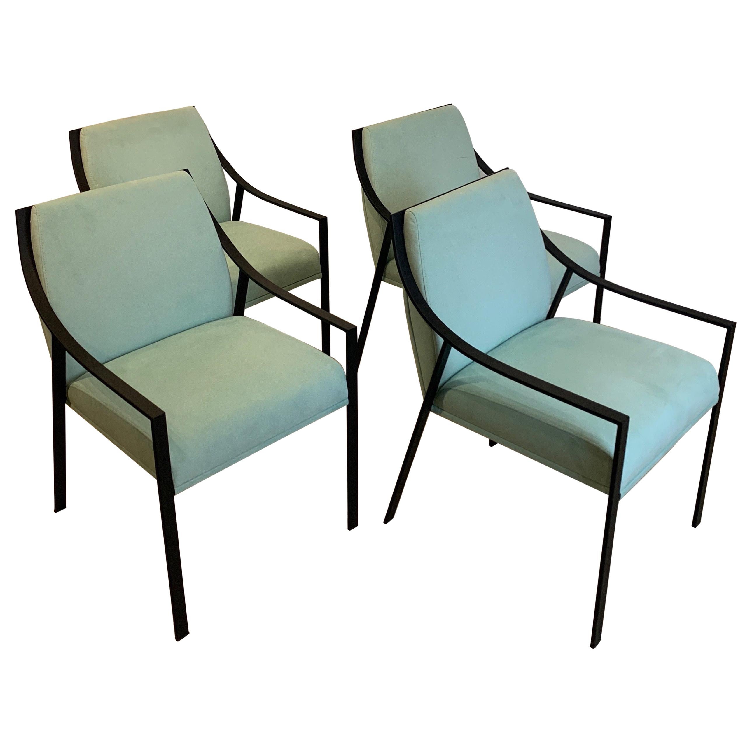Set of Four Holly Hunt Designed by Christophe Pillet 'Aileron' Armchairs