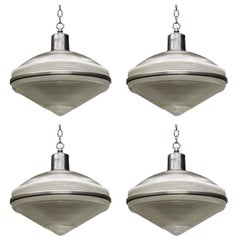 Set of Four Holophane Ceiling Fixtures, USA, circa 1950 
20 Available
