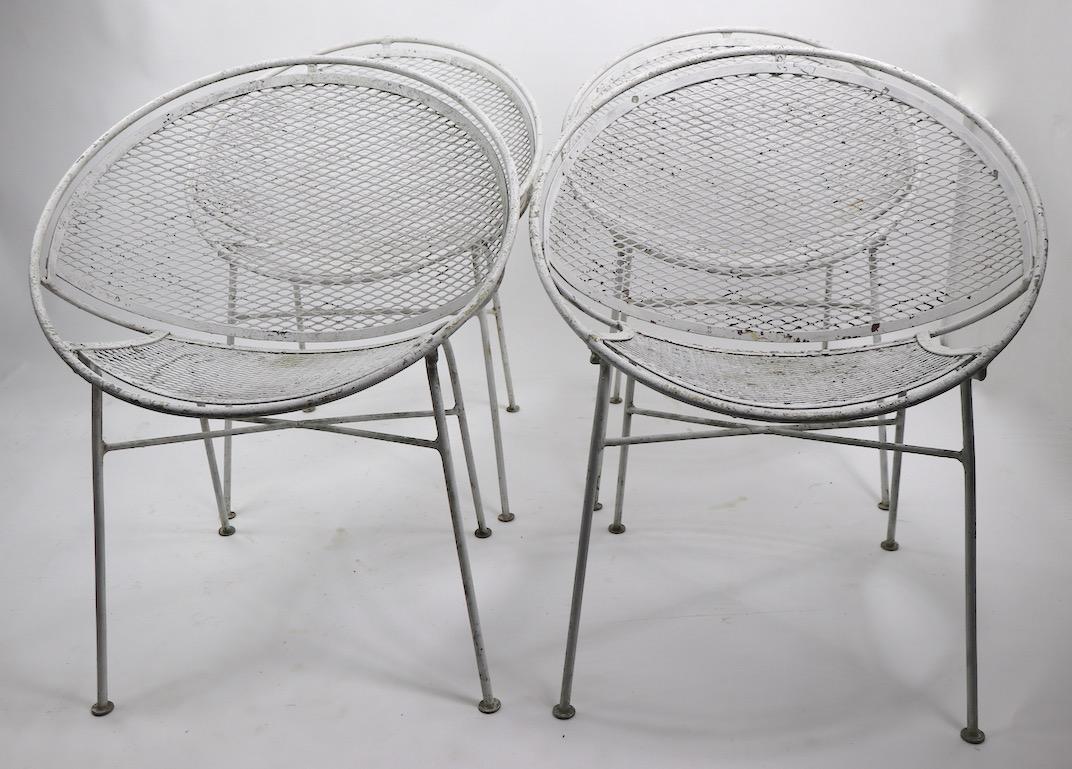 Set of Four Hoop Chairs by Salterini 8
