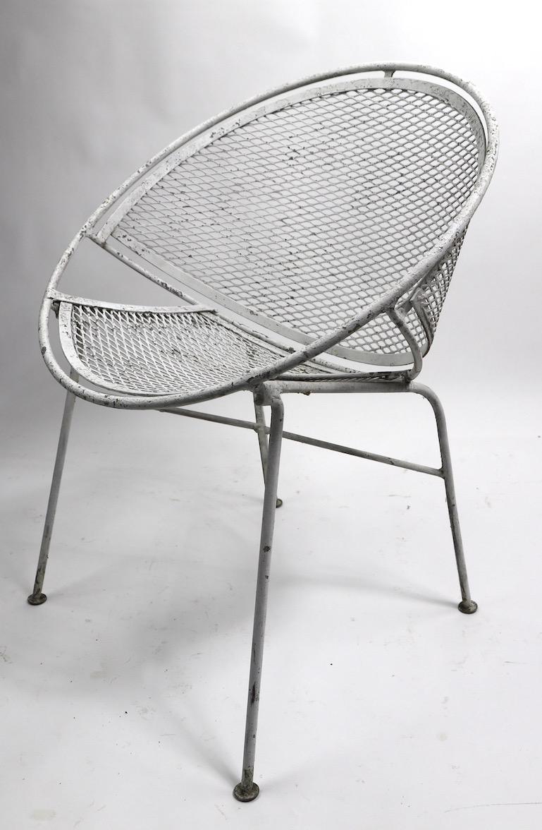 Metal Set of Four Hoop Chairs by Salterini