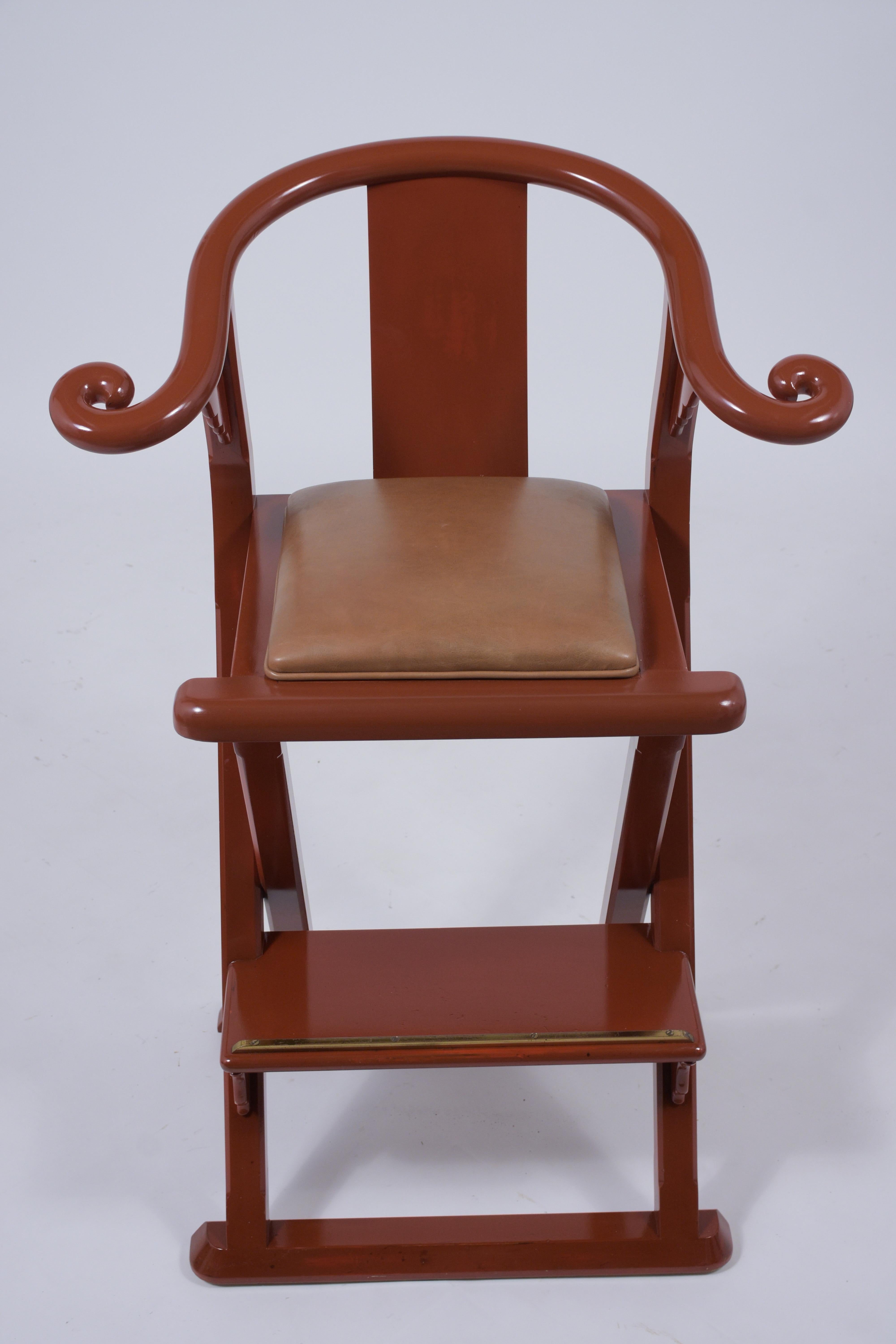 American Set of Four Mid-Century Bar Stools