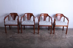 Set of Four "Horseshoe" Chairs by Edward Wormley for Dunbar