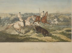 Set of Four Hunting Engravings