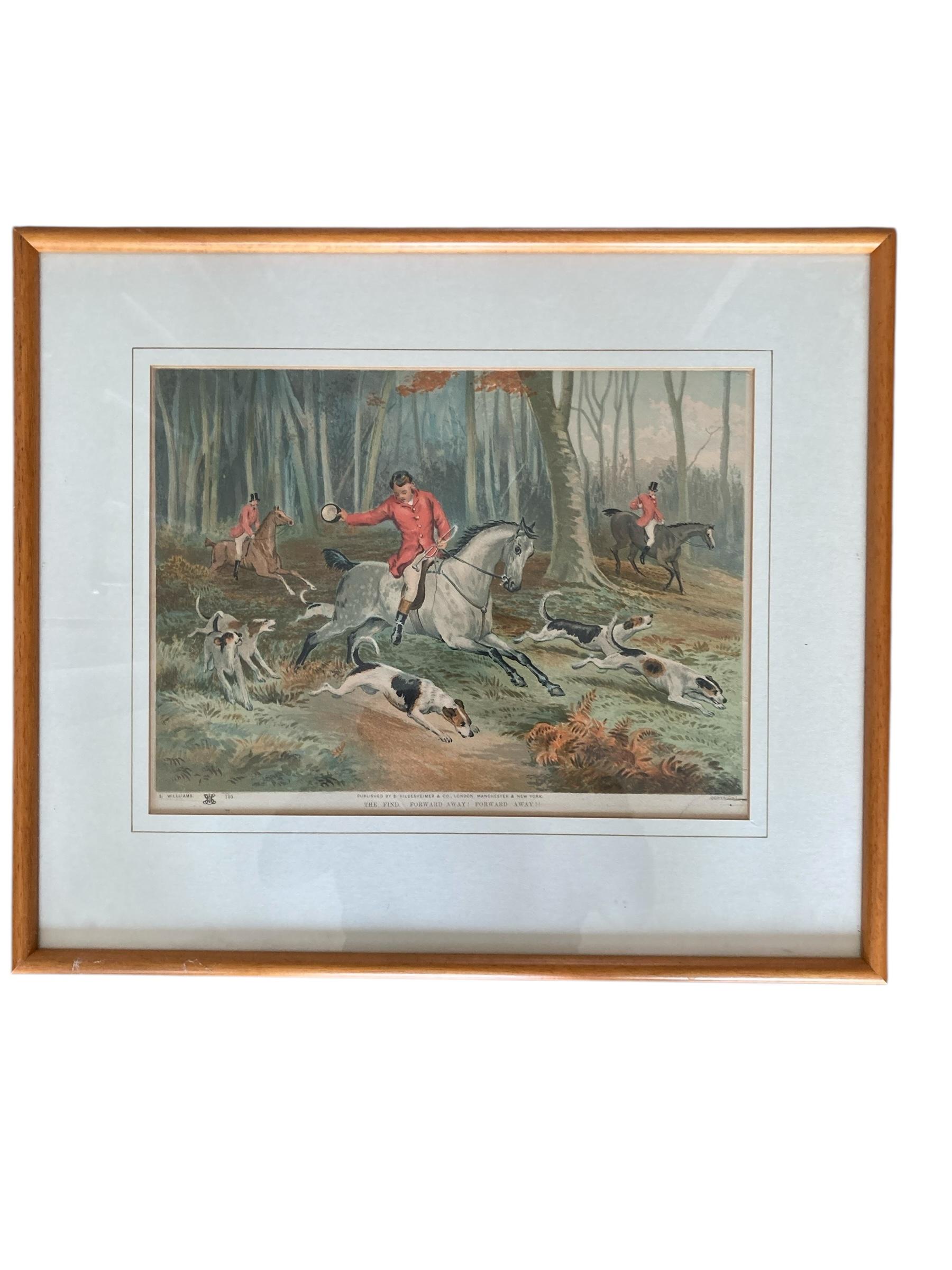Set di quattro stampe di caccia di S. Williams in vendita 7