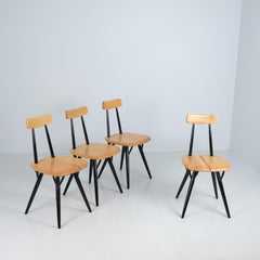 Set of Four Ilmari Tapiovaara Pirkka chairs, Laukaan Puu, Finland 1960s