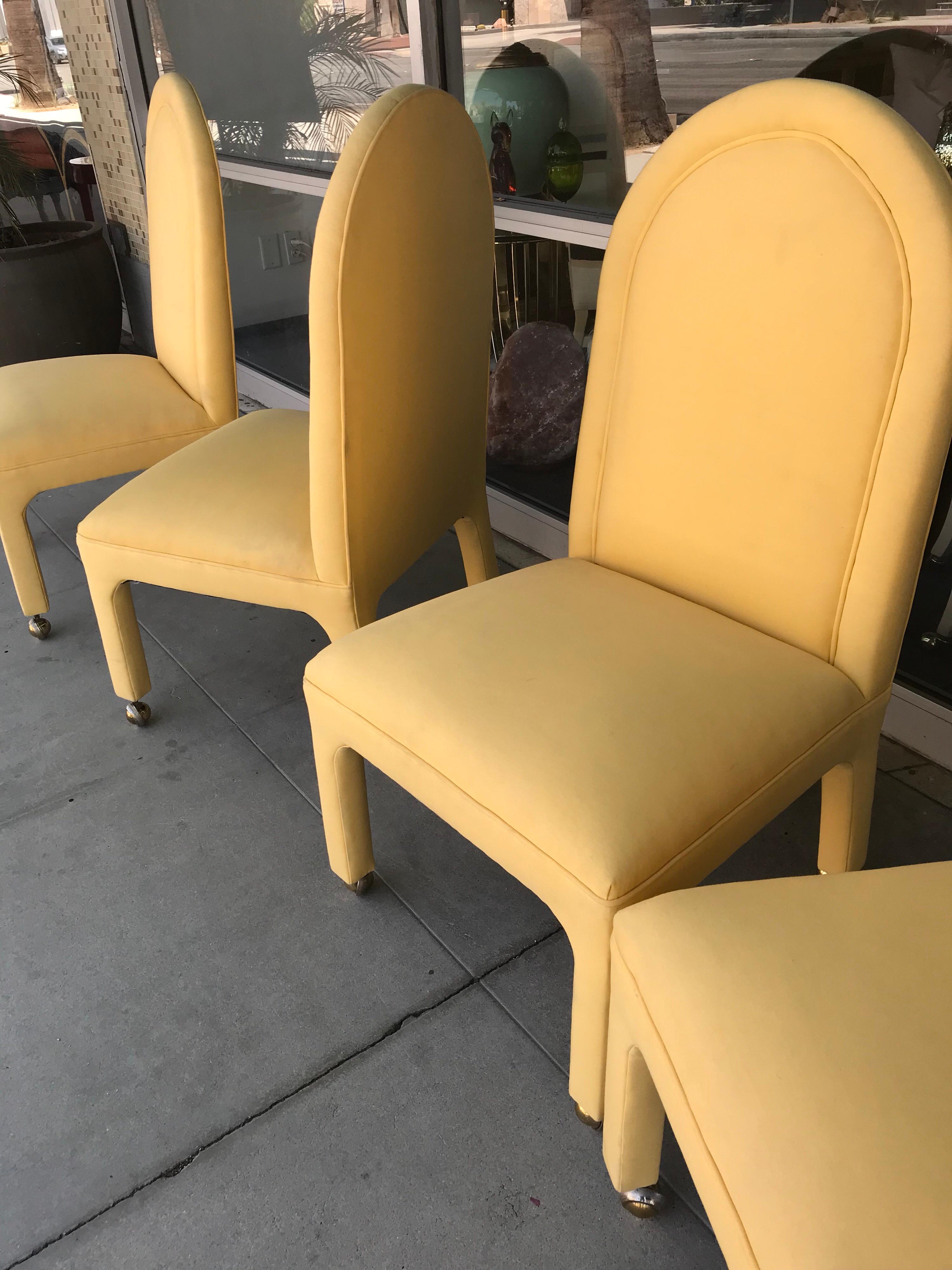 yellow outdoor dining chairs