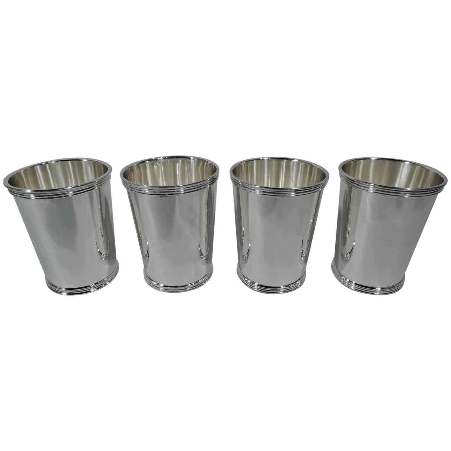 Set of Four International Sterling Silver Mint Julep Cups