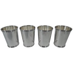 Vintage Set of Four International Sterling Silver Mint Julep Cups