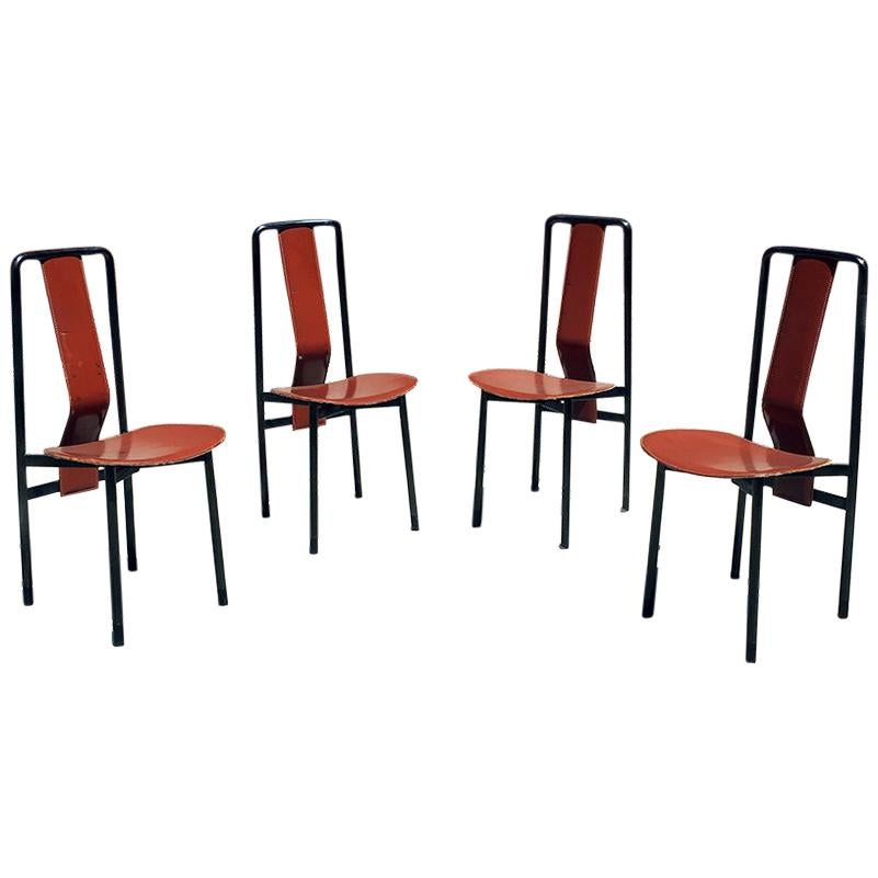 Set of Four Irma Chairs by Achille Castiglioni for Zanotta, 1979