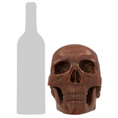 Set of Four Italian 19th Century Specimen Marble Skulls