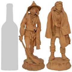 Set Of Four Italian 19th Century Terra Cotta Statues