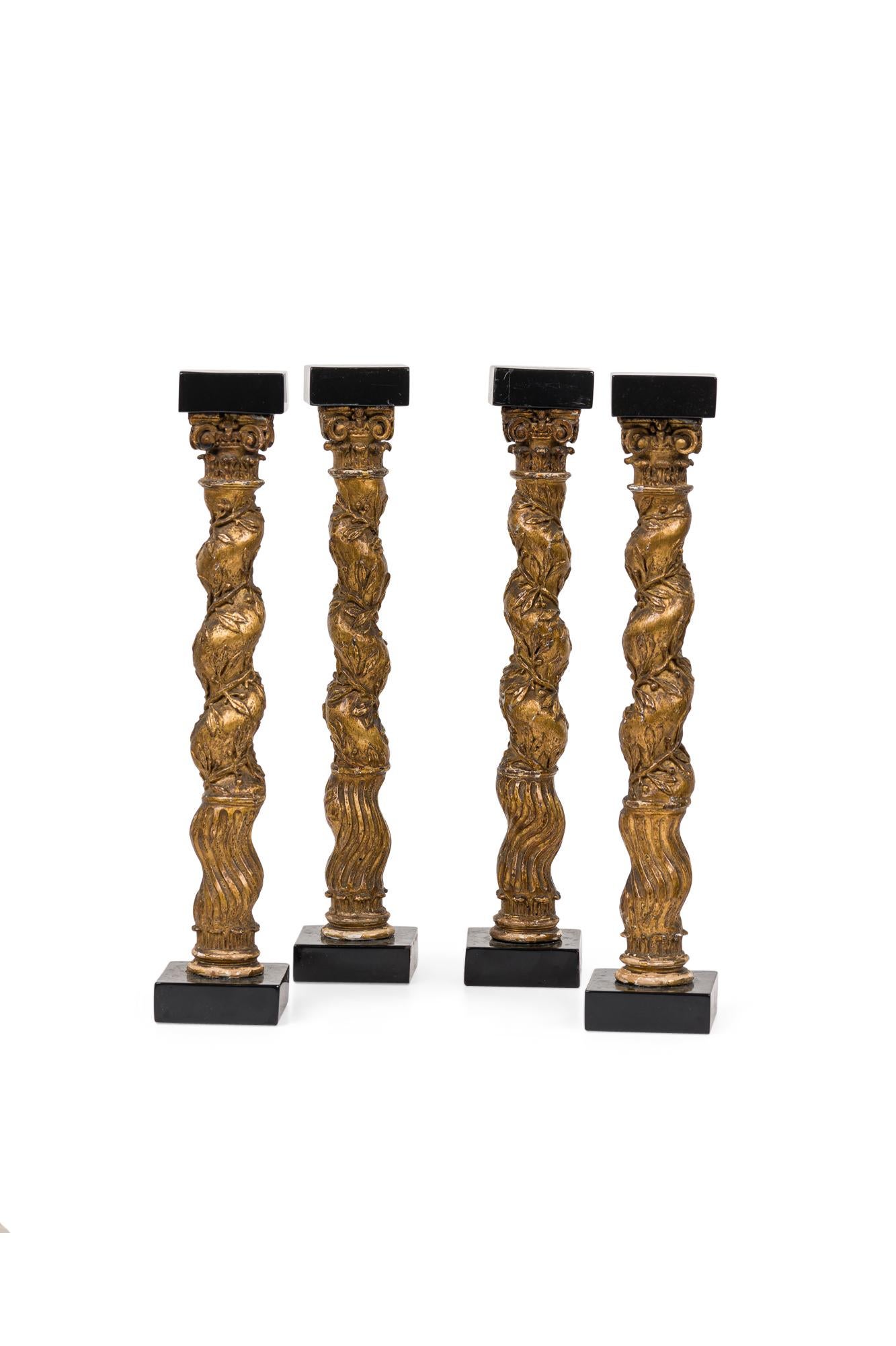 Set of Four Italian Baroque Solomonic Column Models, Mid-18th Century In Good Condition For Sale In Queens, NY