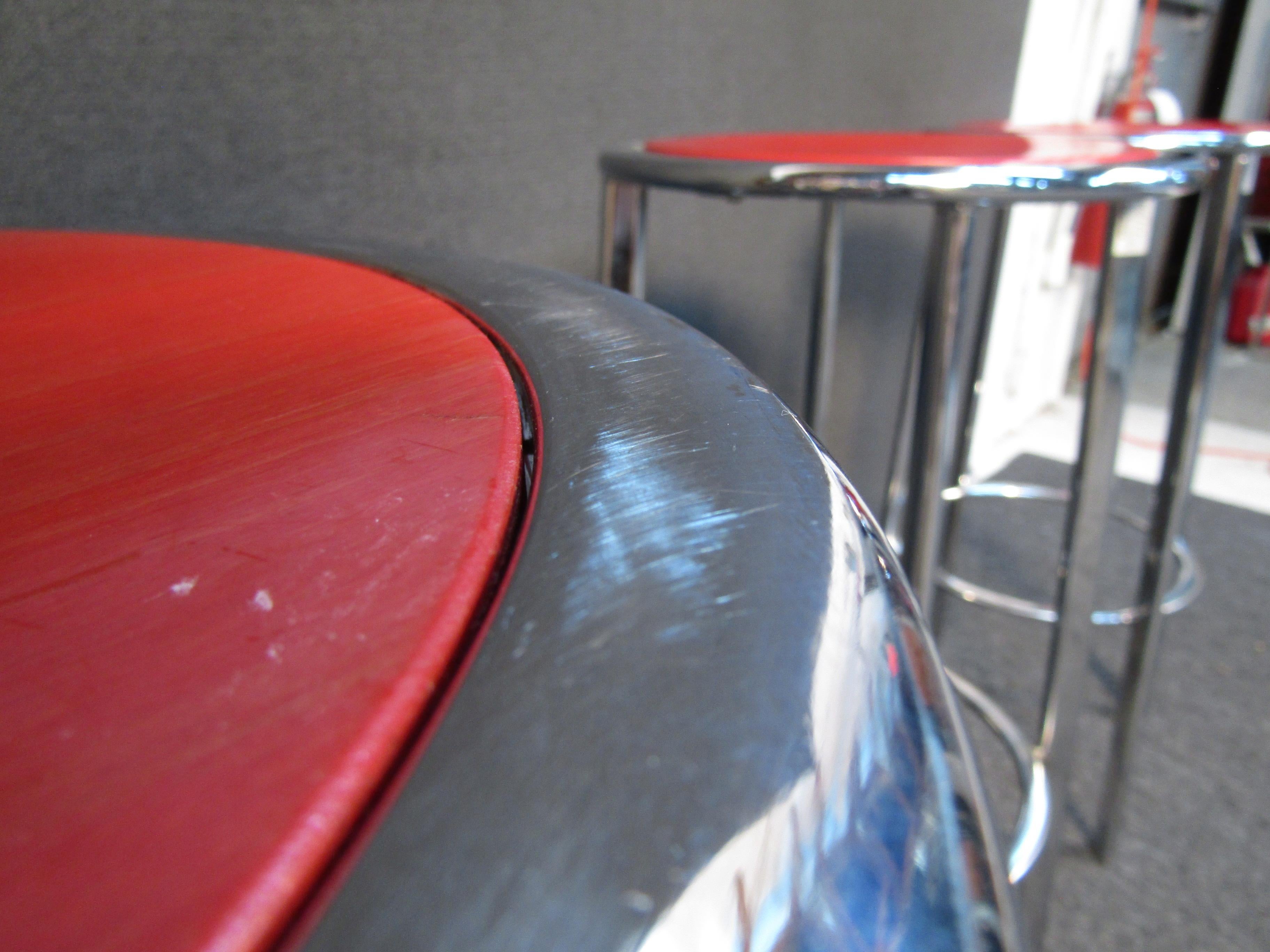 Set of Four Italian Barstools by Metalmobil 3
