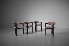 Set of Four Italian Bentwood Dining Chairs, Italy 1970s