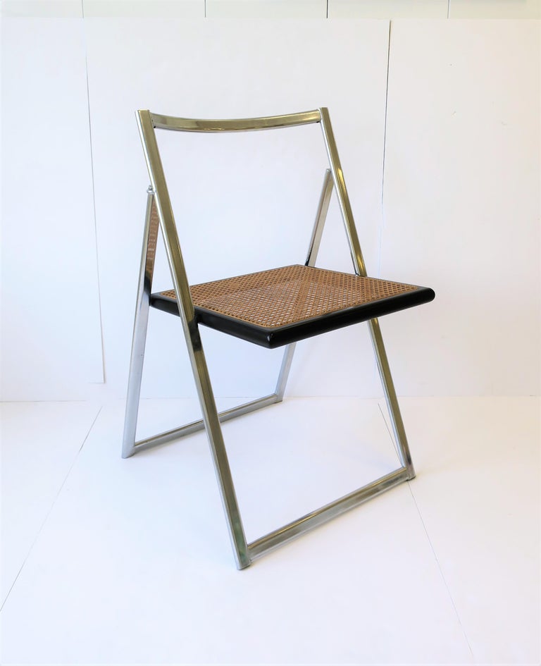 Italian Cane Wicker Chairs, Set of 4 For Sale at 1stDibs