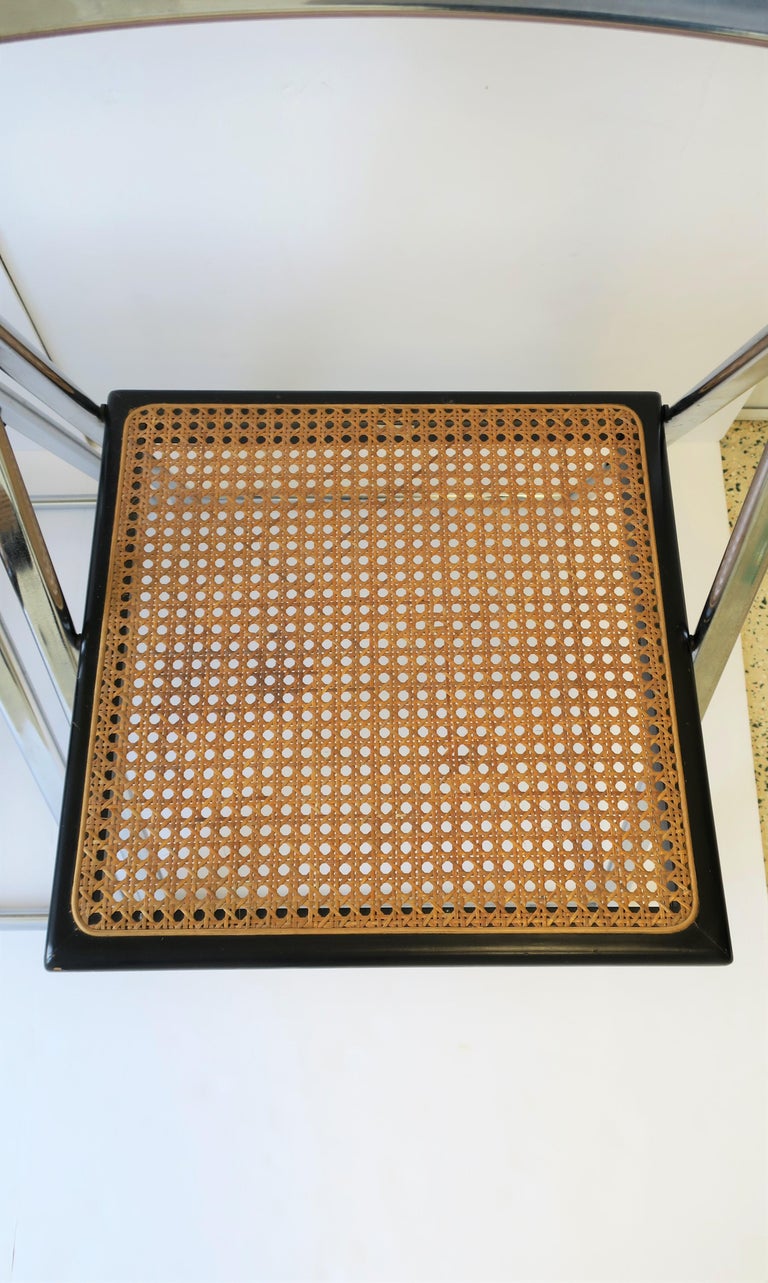 Italian Cane Wicker Chairs, Set of 4 For Sale at 1stDibs