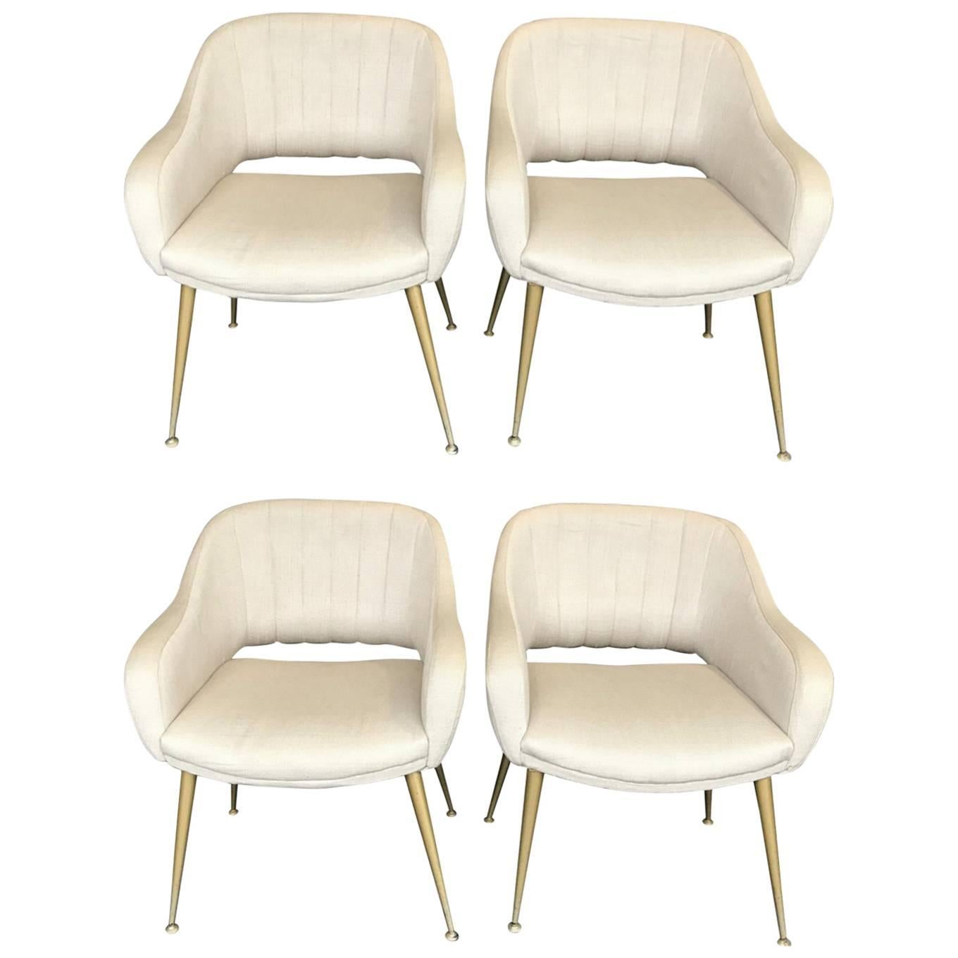 A pair if Italian cocktail chairs