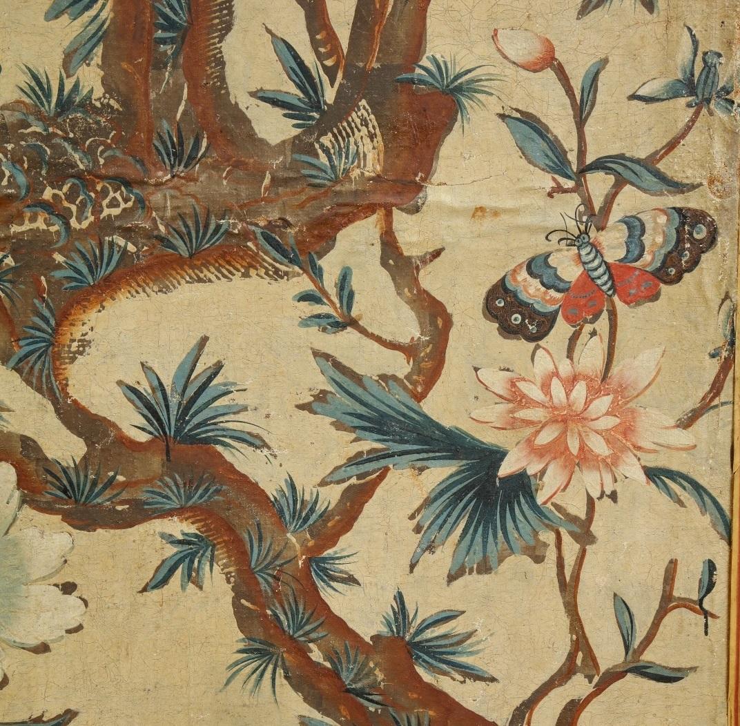 Set of Four Italian Chinoiserie Painted Panels In Good Condition For Sale In New York, NY