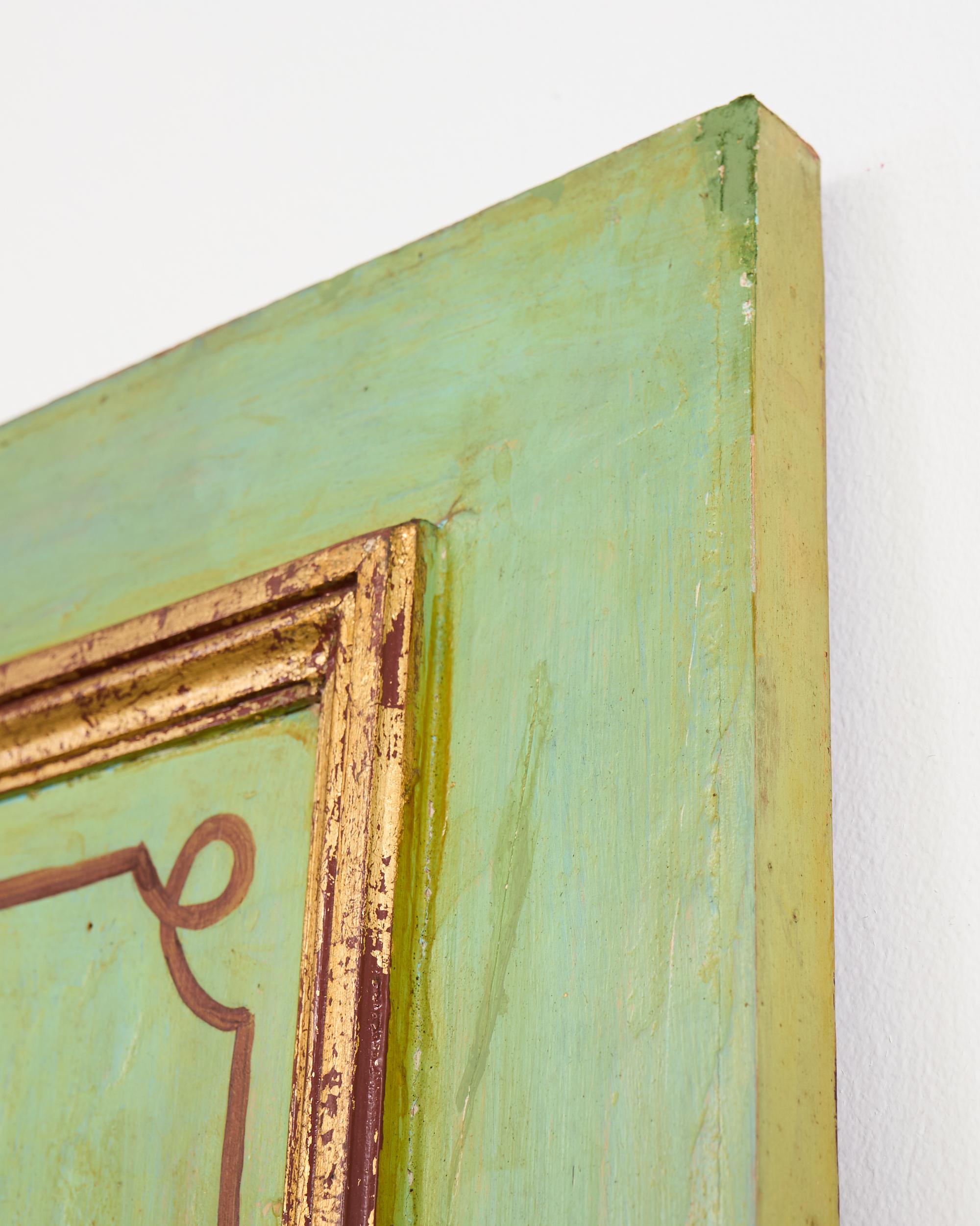 Conjunto de cuatro paneles de madera pintada de Chinoiserie italiana en venta 8