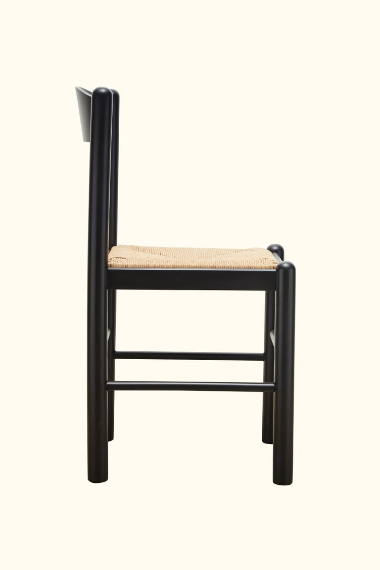 Set of Four Italian Dining Chairs with Rush Seat For Sale at 1stDibs ...
