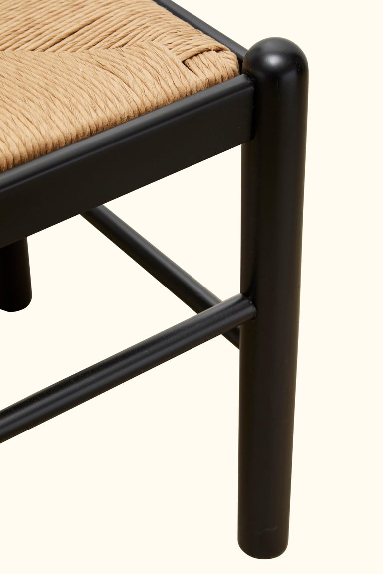 Set of Four Italian Dining Chairs with Rush Seat For Sale at 1stDibs ...