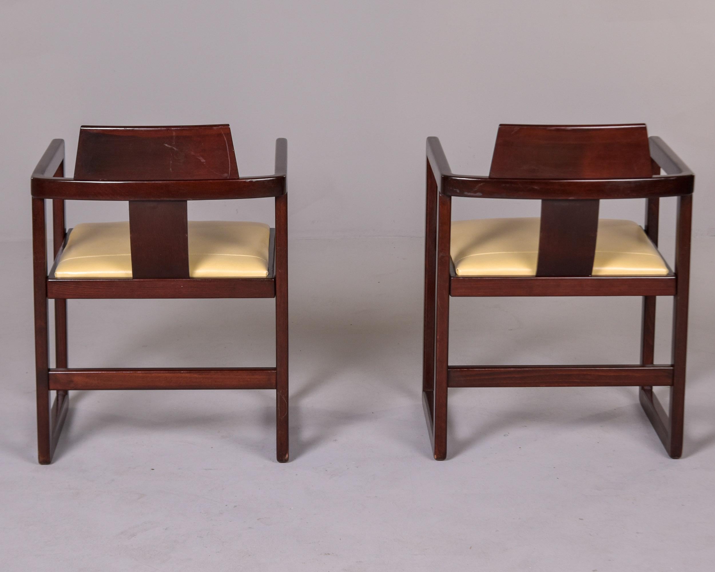 Tappezzeria Set di quattro poltrone italiane di metà secolo in Asian Style in vendita