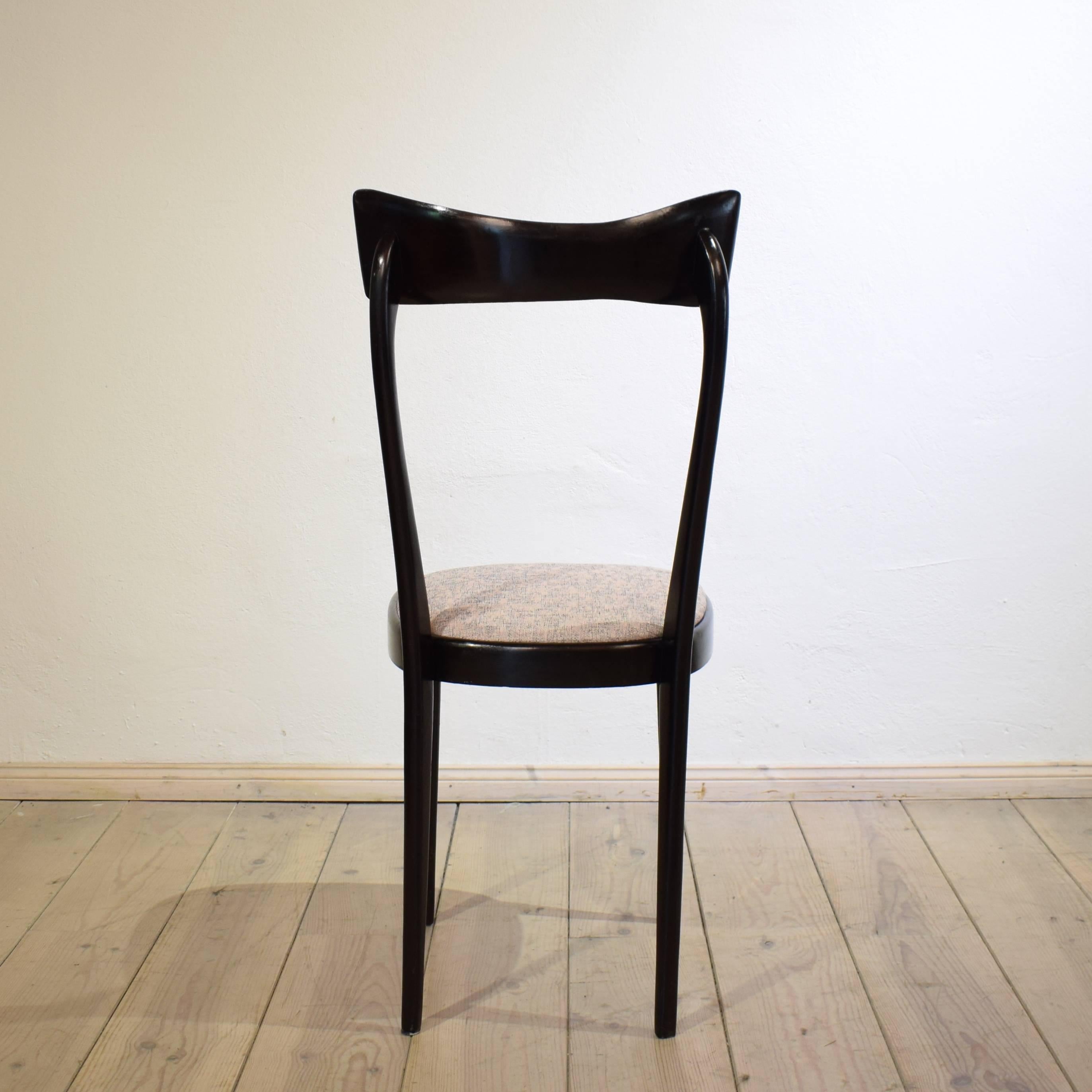 Set of Four Italian Midcentury Dining Chairs in the Manner of Ico Parisi, 1950 2