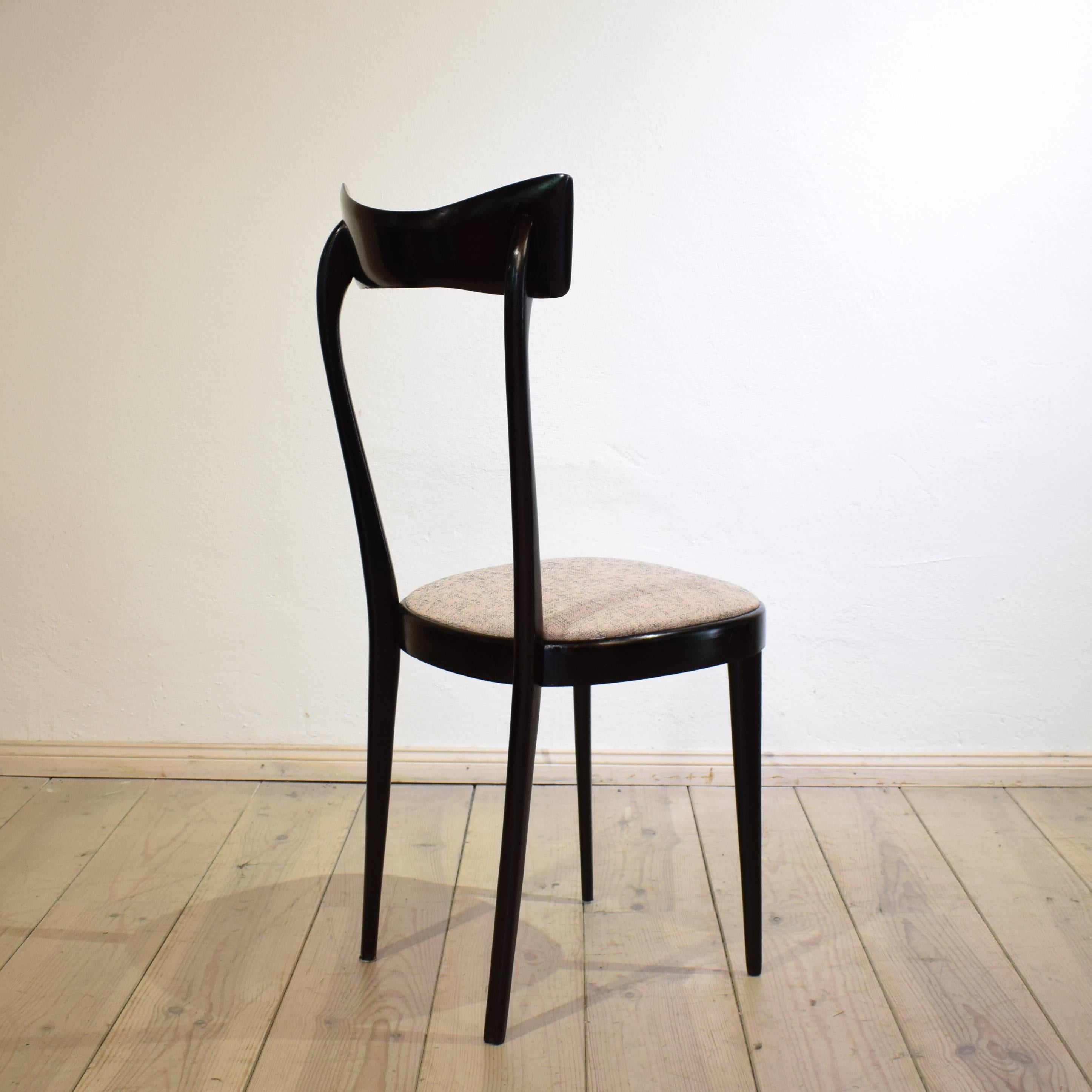 Set of Four Italian Midcentury Dining Chairs in the Manner of Ico Parisi, 1950 3