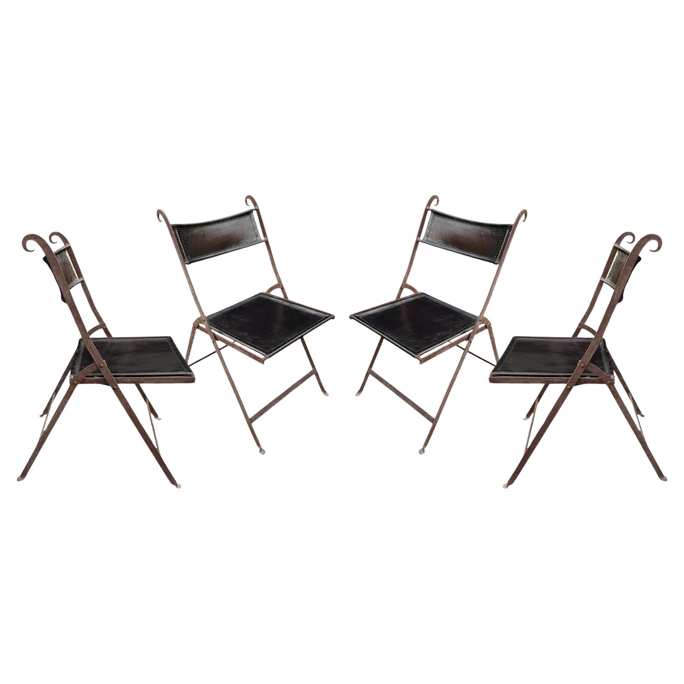 Set di quattro sedie italiane moderne Foldes