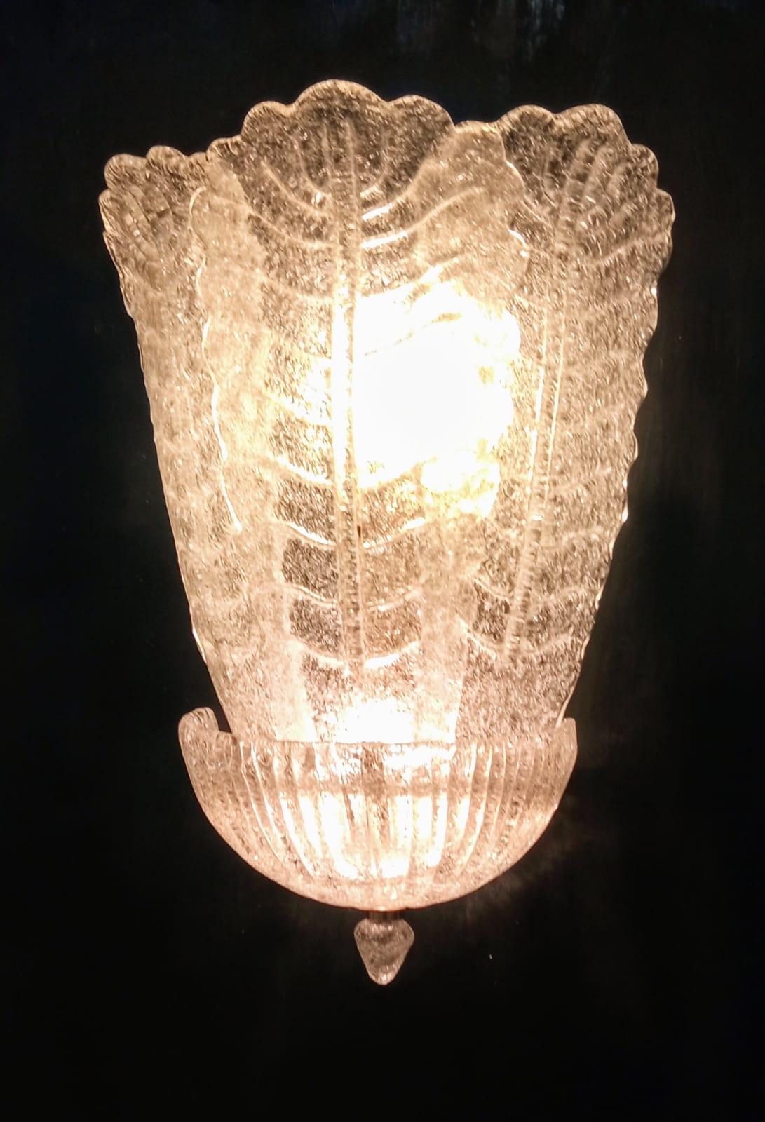 Set of Four Italian Murano Sconces 1
