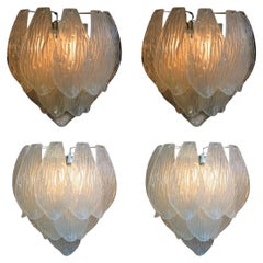 Set di quattro lampade italiane di Murano