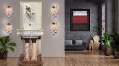 Set of Four Italian Petal Murano Sconces